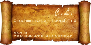 Czechmeiszter Leonárd névjegykártya